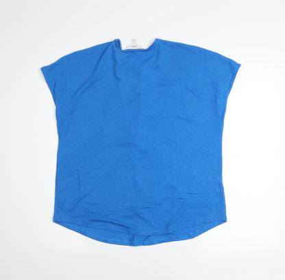 Womens UK Size 8 Marks and Spencer Blue Tunic Blouse