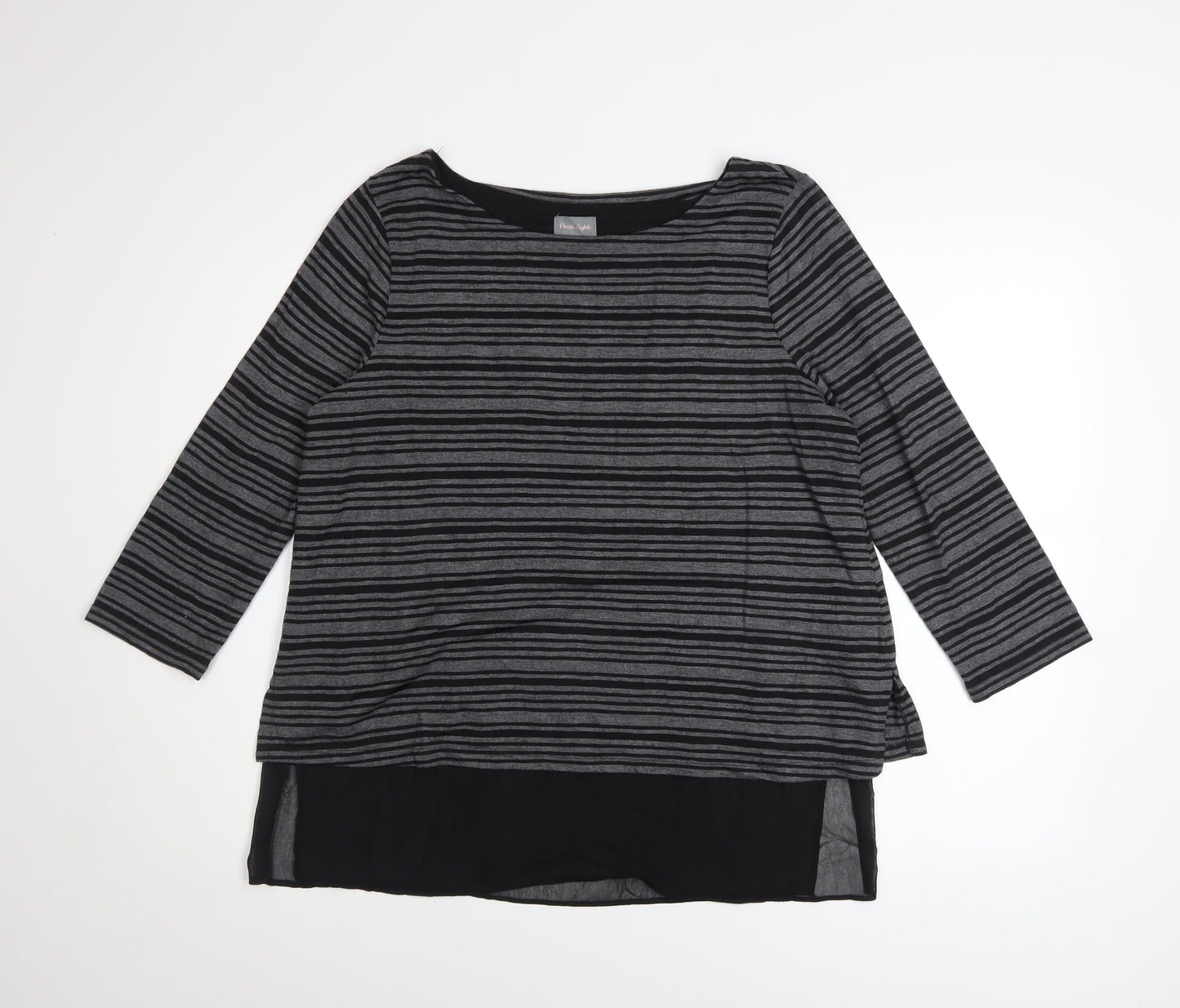 Womens UK Size 14 Phase Eight Grey Tunic Blouse