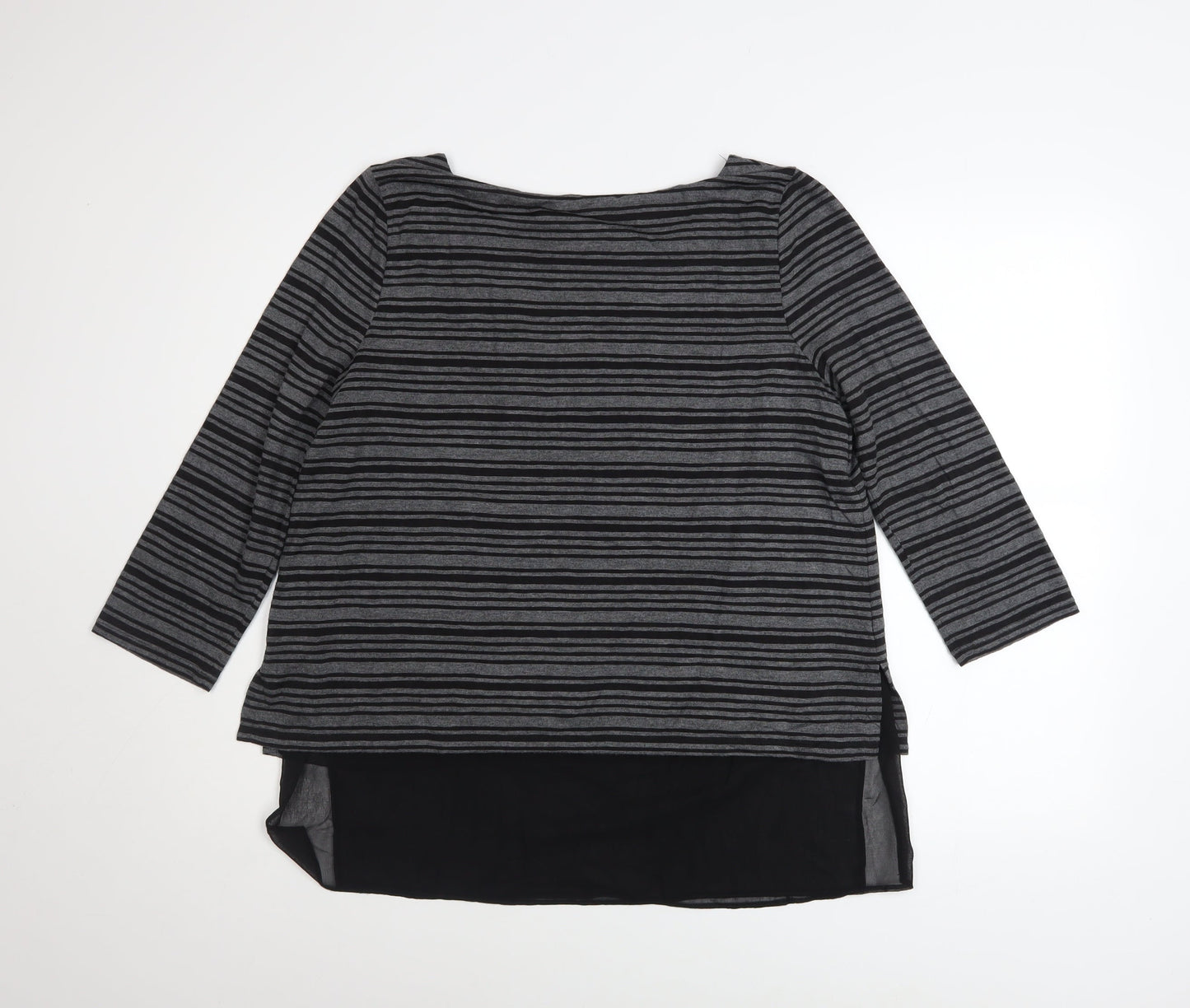Womens UK Size 14 Phase Eight Grey Tunic Blouse