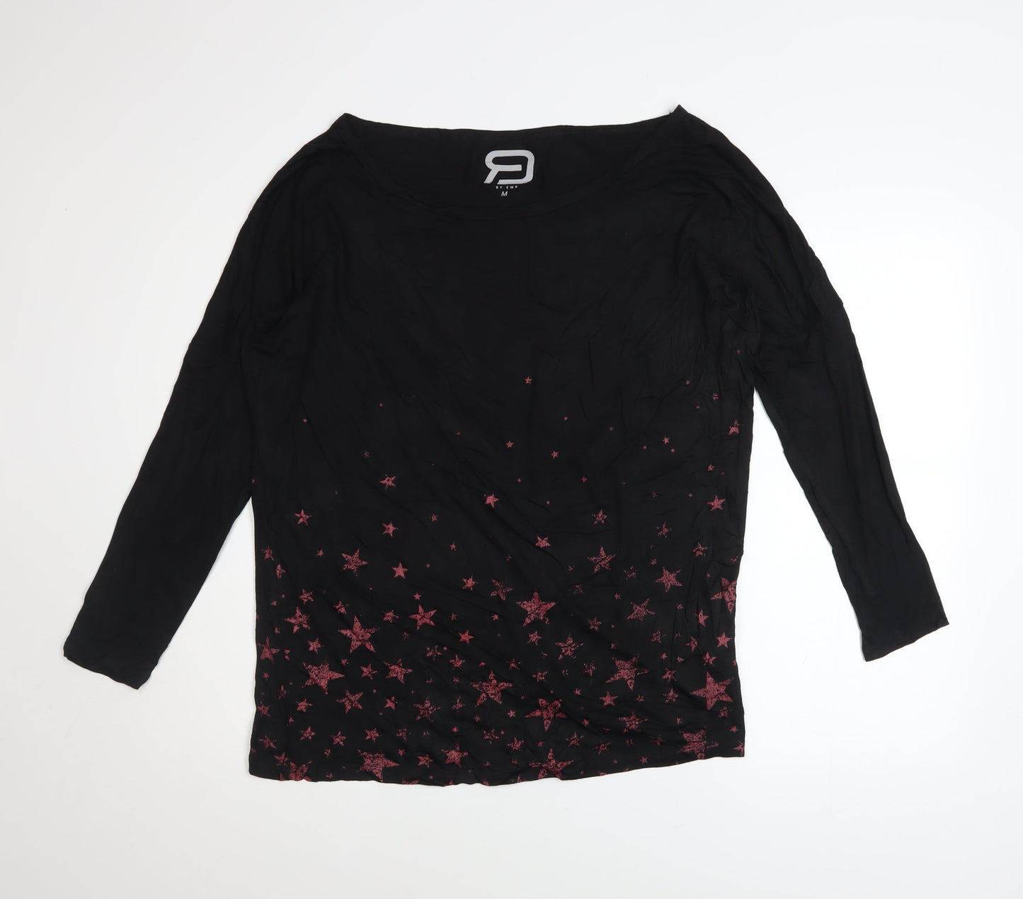 Womens UK Size M EMP Black Basic T-Shirt