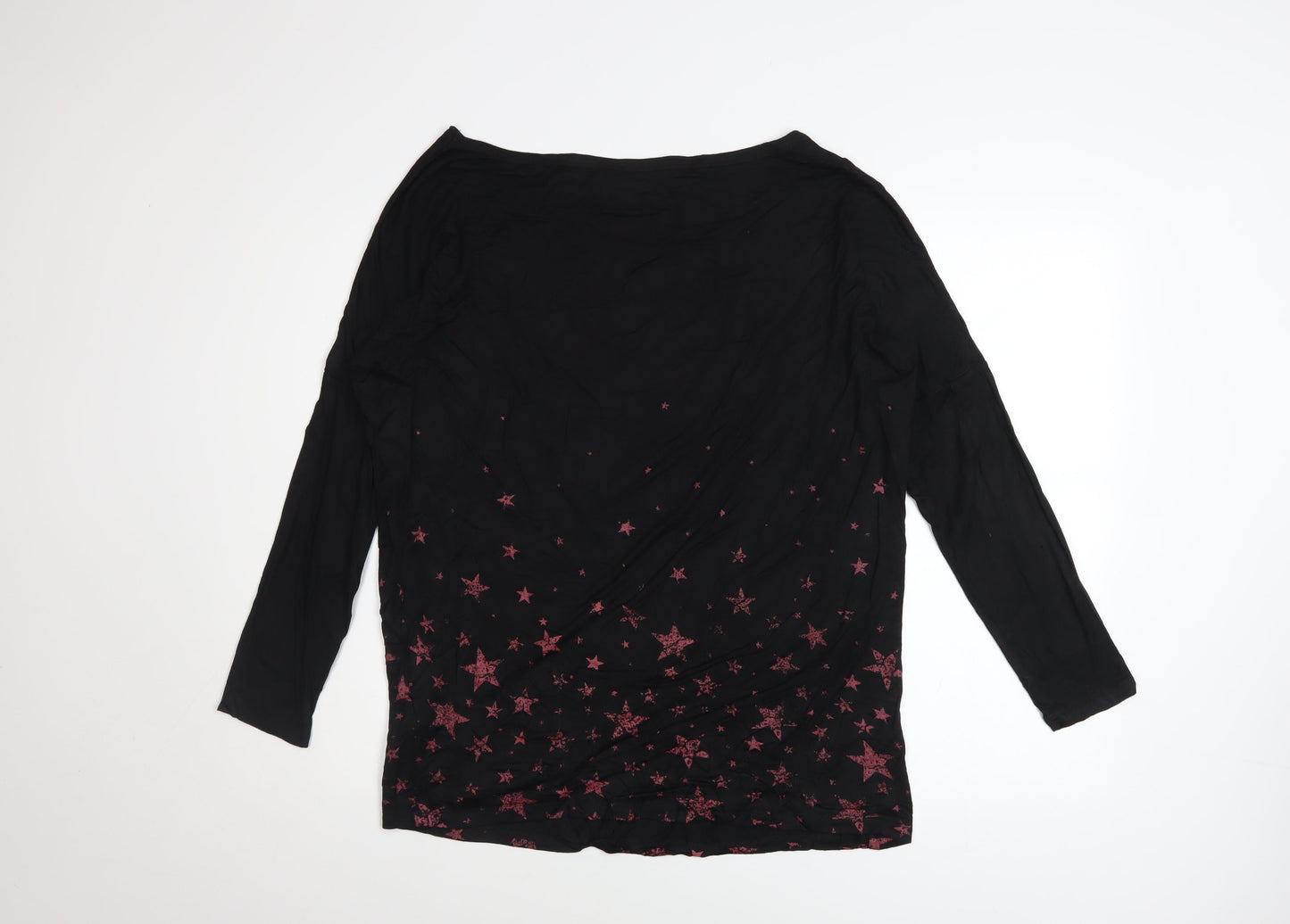Womens UK Size M EMP Black Basic T-Shirt