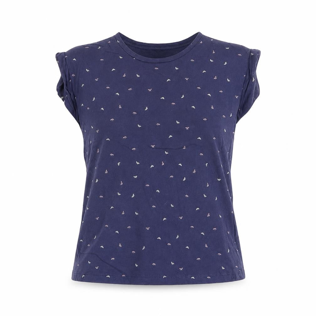 Womens UK Size XS Hobbs Blue Basic T-Shirt