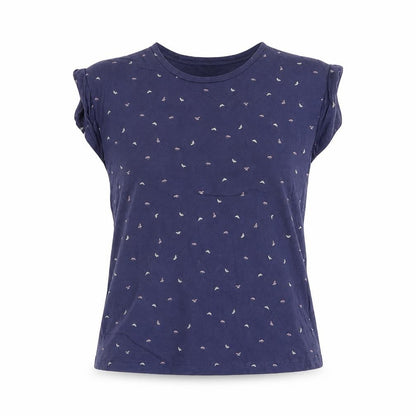 Womens UK Size XS Hobbs Blue Basic T-Shirt