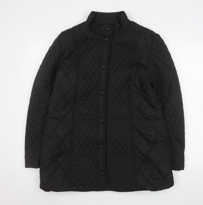 Womens UK Size 12 Windsmoor Black Quilted Coat