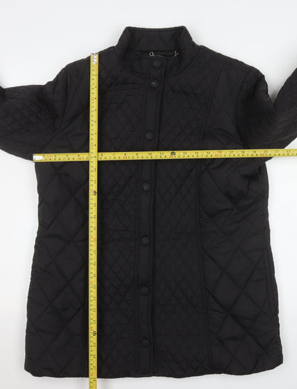 Womens UK Size 12 Windsmoor Black Quilted Coat