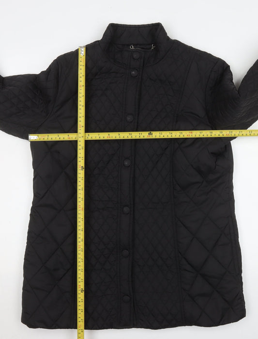 Womens UK Size 12 Windsmoor Black Quilted Coat