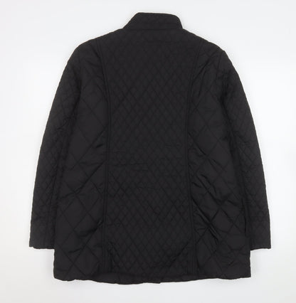 Womens UK Size 12 Windsmoor Black Quilted Coat