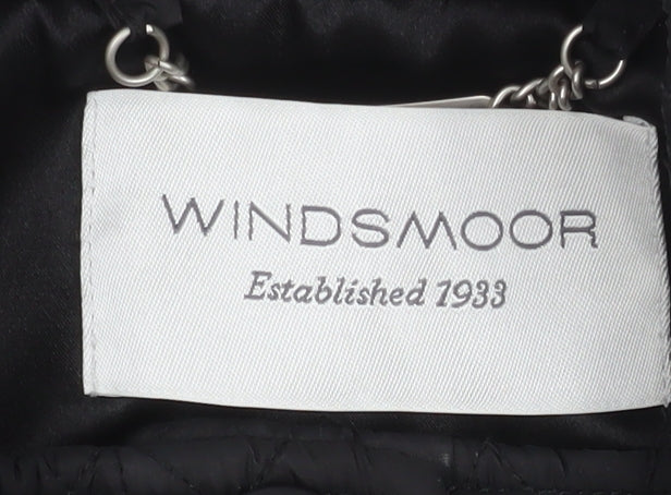 Womens UK Size 12 Windsmoor Black Quilted Coat