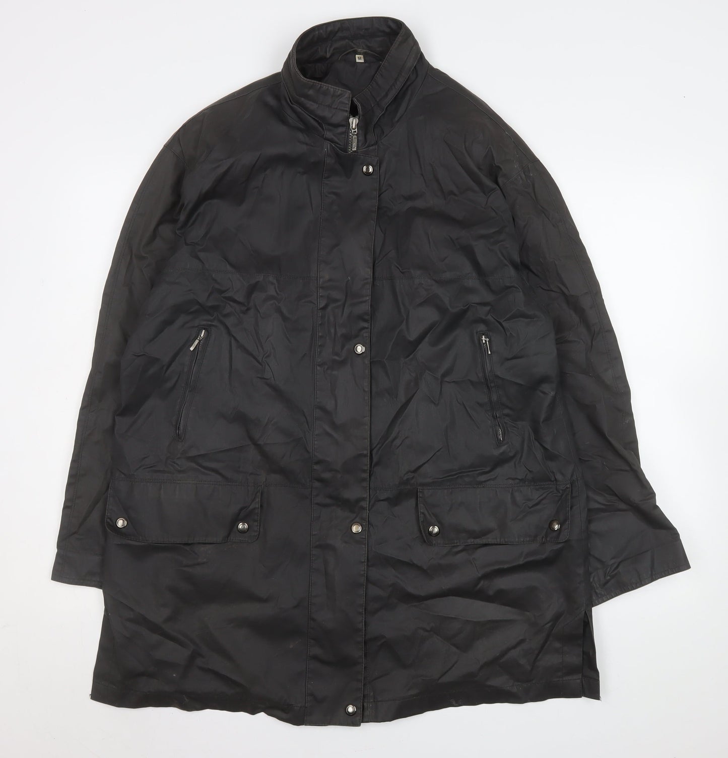 Womens UK Size M Cloud Nine Black Rain Coat