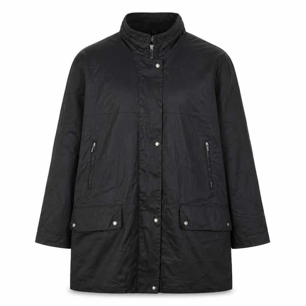 Womens UK Size M Cloud Nine Black Rain Coat