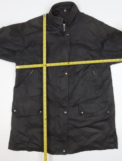 Womens UK Size M Cloud Nine Black Rain Coat