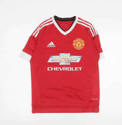 Teens UK Size 13 adidas Red  T-Shirt