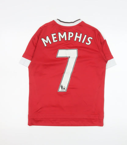 Teens UK Size 13 adidas Red  T-Shirt