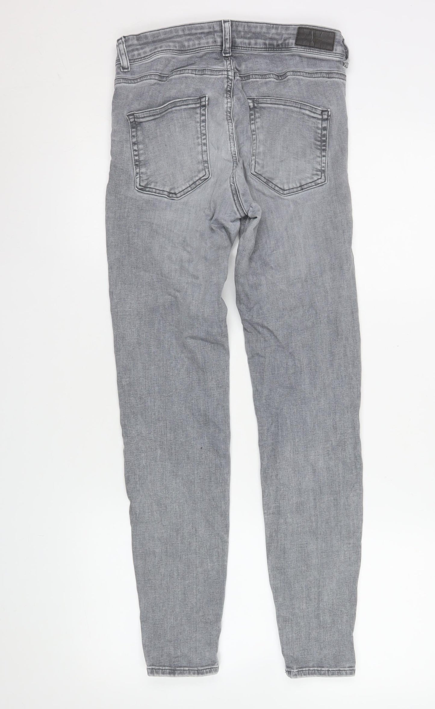 Unisex Adultss UK Size S VERO MODA Slim Fit Skinny Grey Jeans