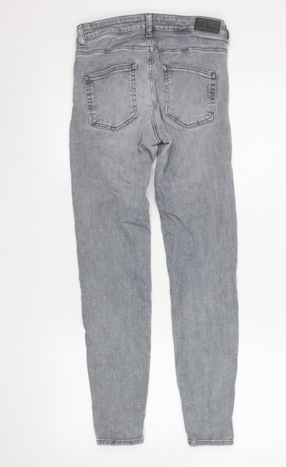 Unisex Adultss UK Size S VERO MODA Slim Fit Skinny Grey Jeans