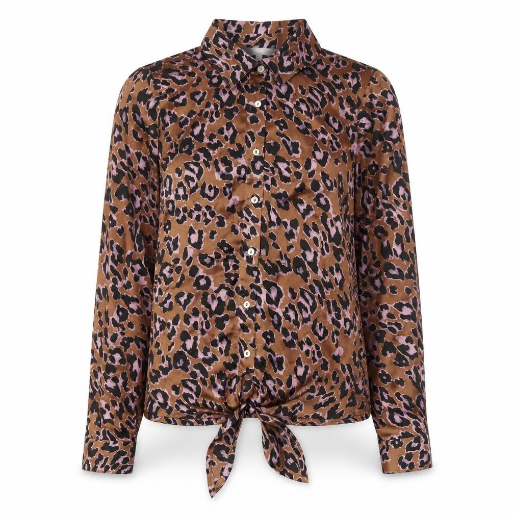 Womens UK Size 12 Red Herring Brown Basic Button-Up