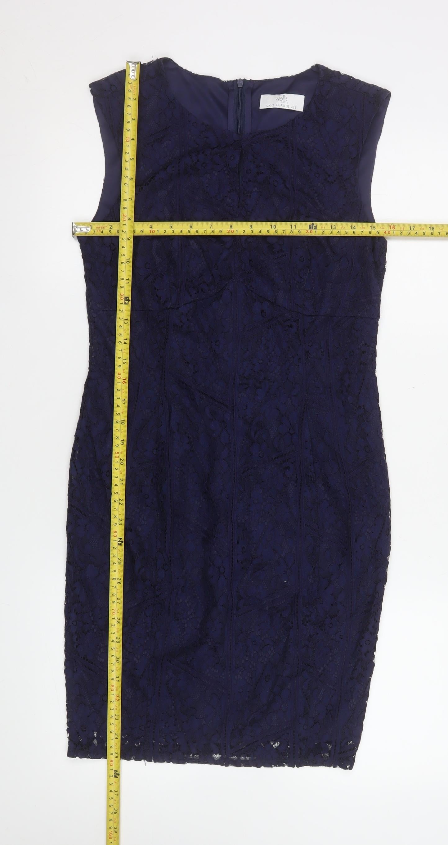 Womens UK Size 10 Wallis Sheath Dress