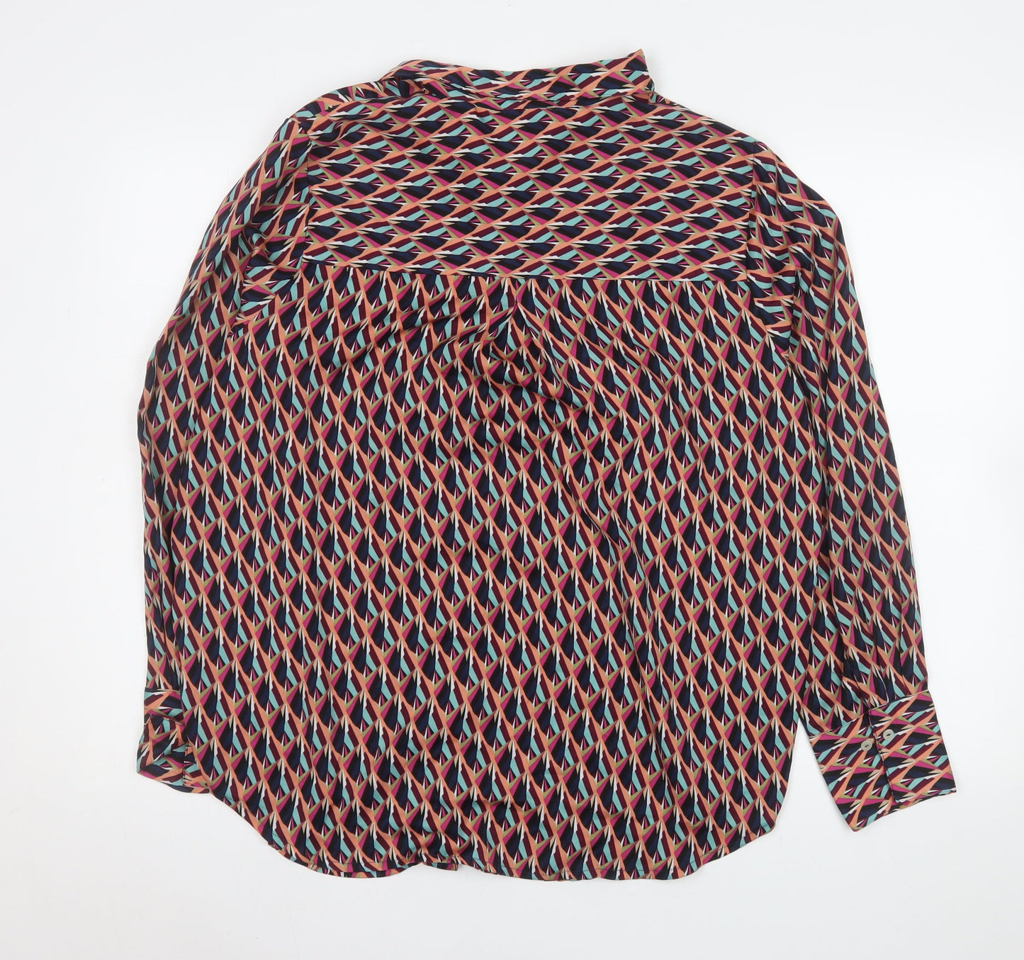 Womens UK Size L Only Multicoloured Basic Button-Up