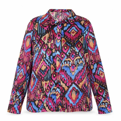 Womens UK Size 14 Marc Angelo Multicoloured Blouse Button-Up