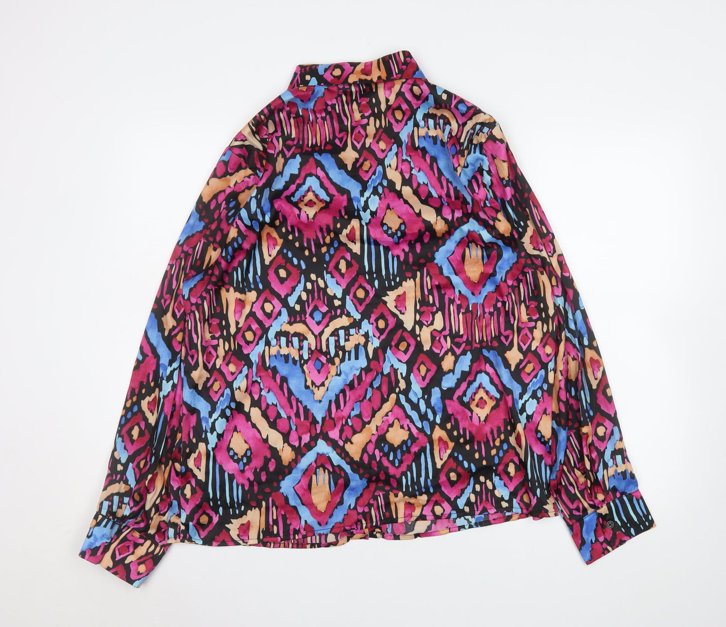 Womens UK Size 14 Marc Angelo Multicoloured Blouse Button-Up