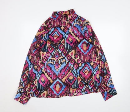 Womens UK Size 14 Marc Angelo Multicoloured Blouse Button-Up