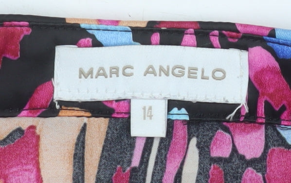 Womens UK Size 14 Marc Angelo Multicoloured Blouse Button-Up