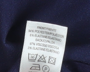 Womens UK Size L Gallery Blue Basic Blouse