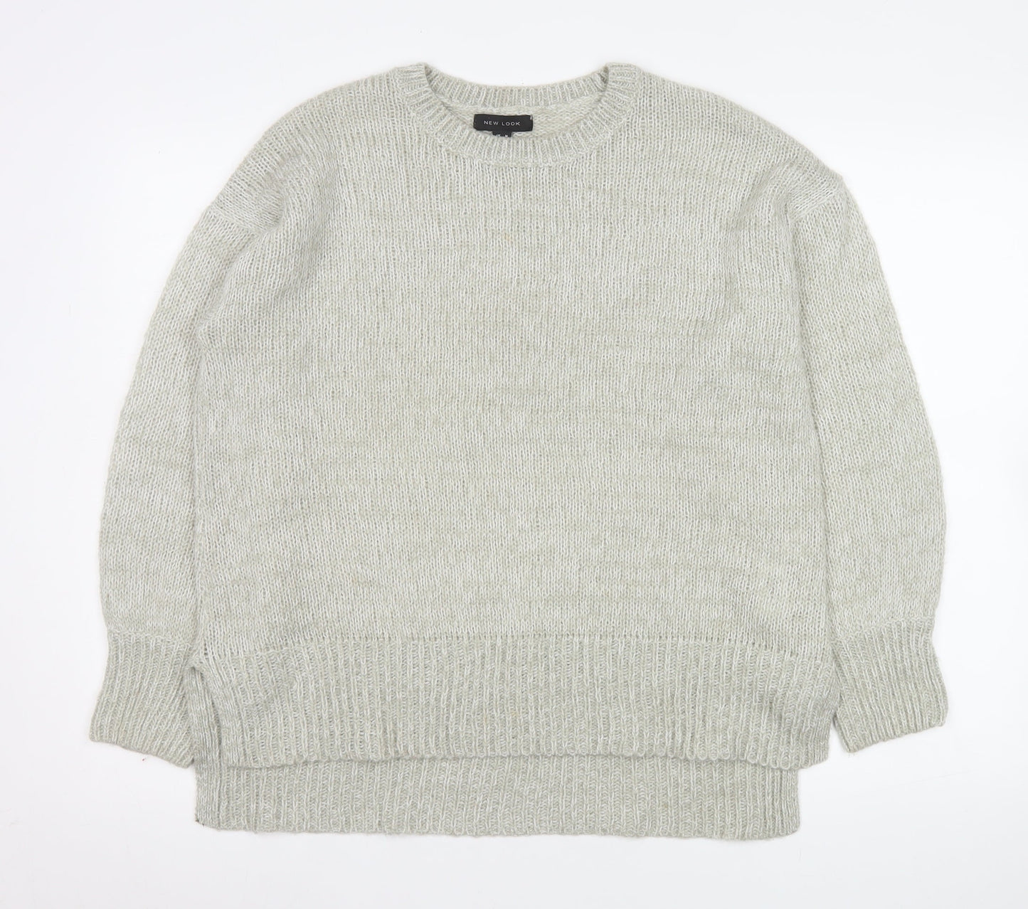 Womens UK Size M New Look Grey Pullover Jumper