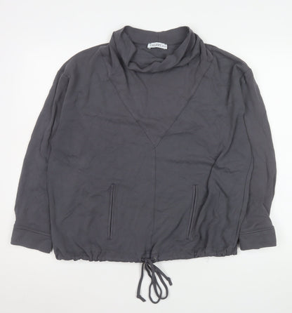 Womens UK Size 16 Gallery Grey Basic Blouse