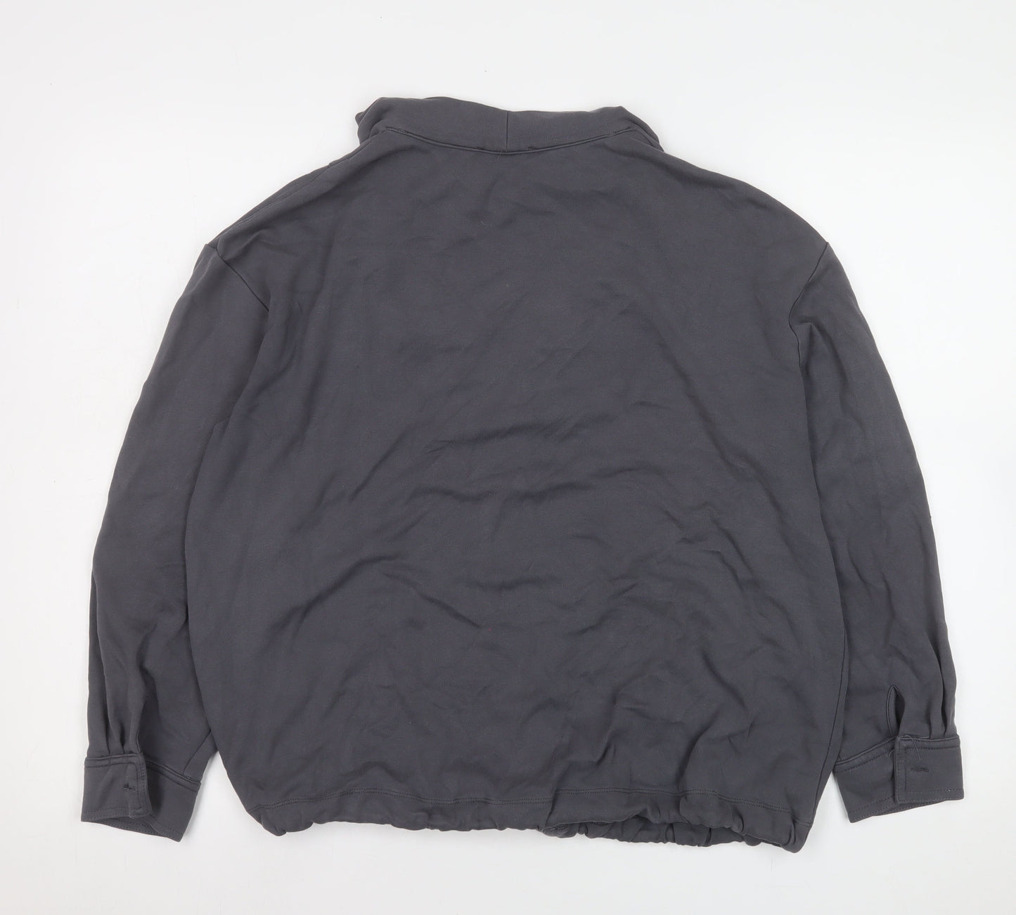 Womens UK Size 16 Gallery Grey Basic Blouse