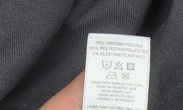 Womens UK Size 16 Gallery Grey Basic Blouse