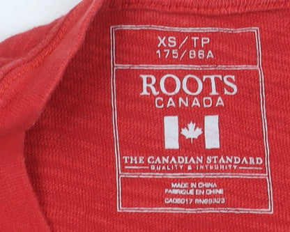 Mens UK Size XS Roots Red  T-Shirt