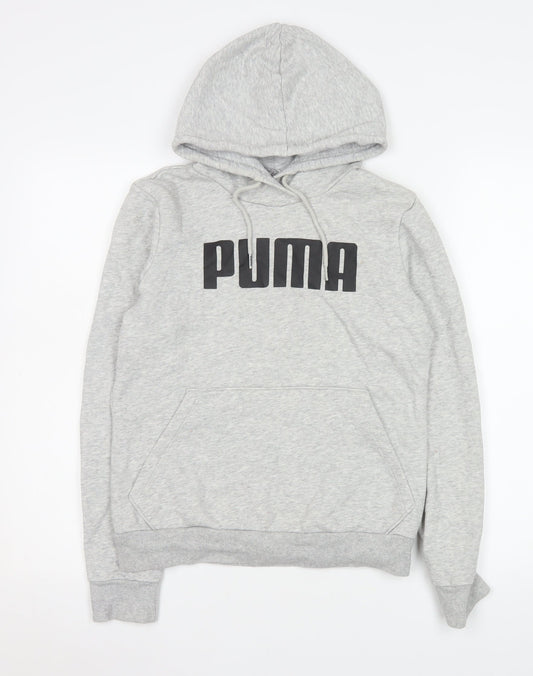 Womens UK Size 10 PUMA Grey Pullover Hoodie