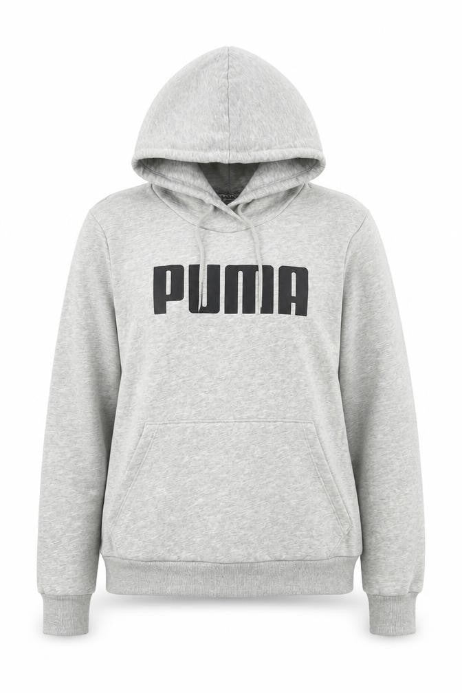 Womens UK Size 10 PUMA Grey Pullover Hoodie
