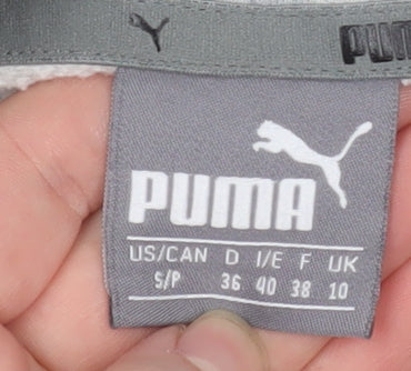 Womens UK Size 10 PUMA Grey Pullover Hoodie