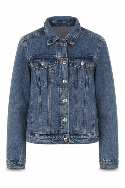 Womens UK Size 4 denim co. Blue Basic Jacket