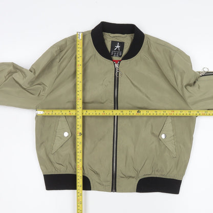 Womens UK Size 12 Atmosphere Green Bomber Jacket