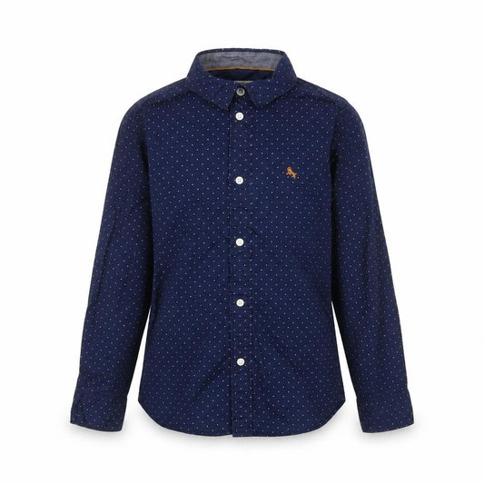 Boys UK Size 9-10 Years L.O.G.G. Blue Basic Button-Up