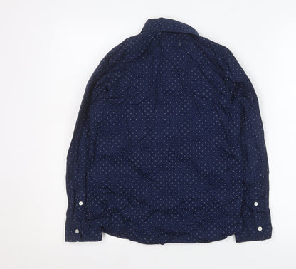 Boys UK Size 9-10 Years L.O.G.G. Blue Basic Button-Up