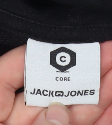 Mens UK Size L JACK & JONES Black Basic Jacket