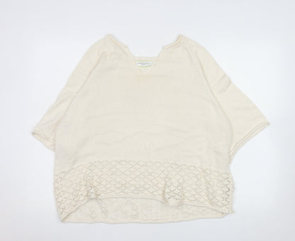 Womens UK Size M Carolyn Donnelly The Edit Ivory Pullover Jumper