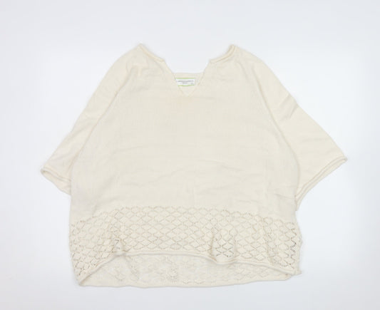 Womens UK Size M Carolyn Donnelly The Edit Ivory Pullover Jumper