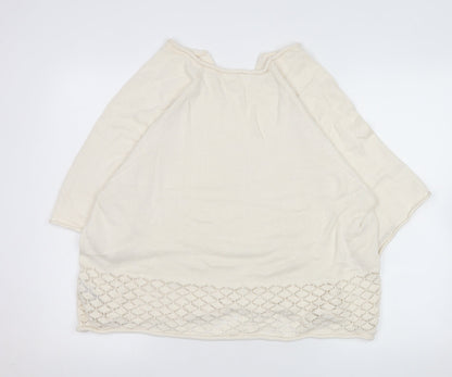 Womens UK Size M Carolyn Donnelly The Edit Ivory Pullover Jumper