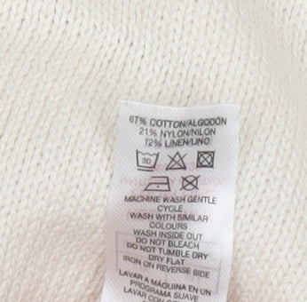 Womens UK Size M Carolyn Donnelly The Edit Ivory Pullover Jumper