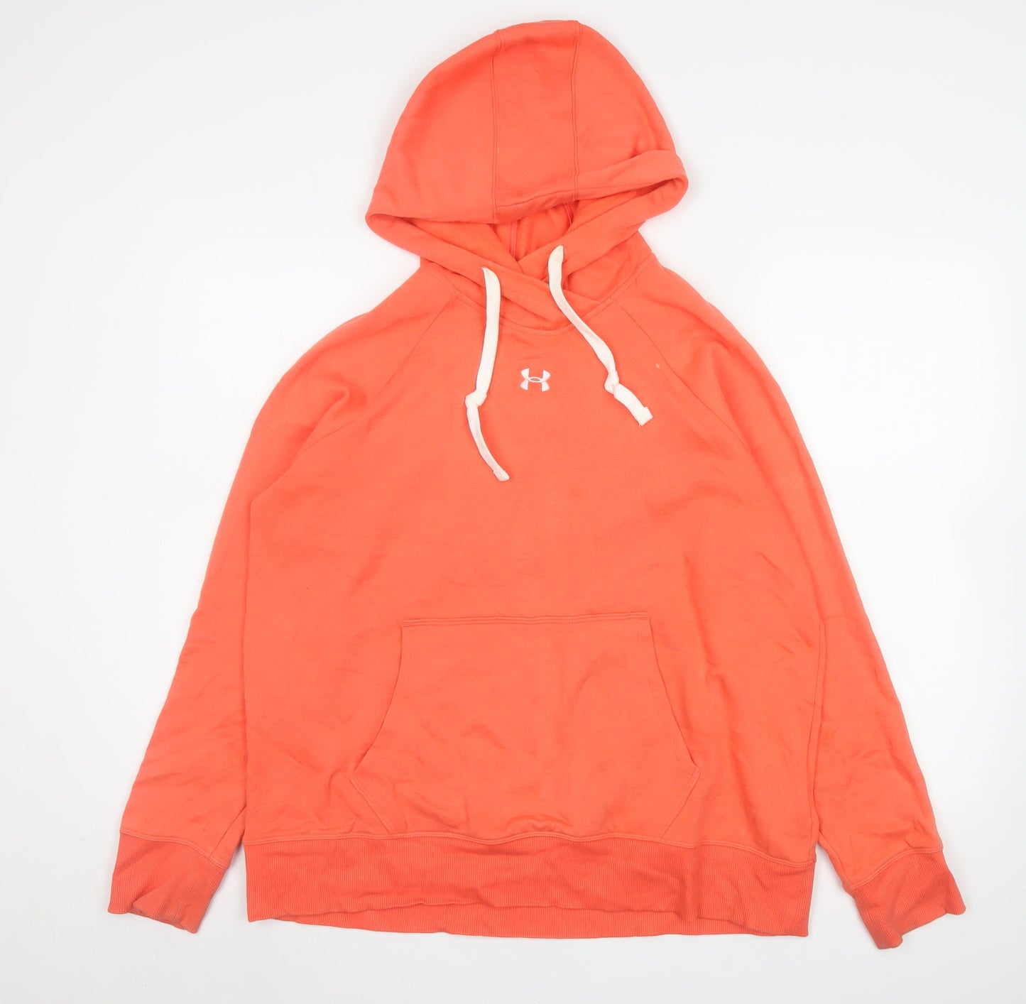Womens UK Size L Under armour Orange Pullover Hoodie