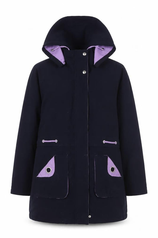 Womens UK Size 14 EWM Blue Parka Coat
