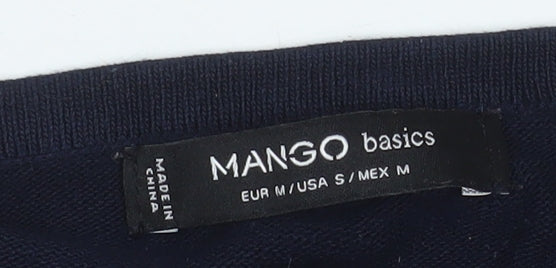 Womens UK Size 12 Mango Blue Pullover Jumper