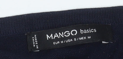 Womens UK Size 12 Mango Blue Pullover Jumper
