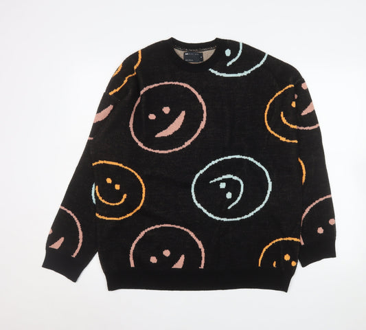 Mens UK Size XS ASOS DESIGN Black Pullover Jumper