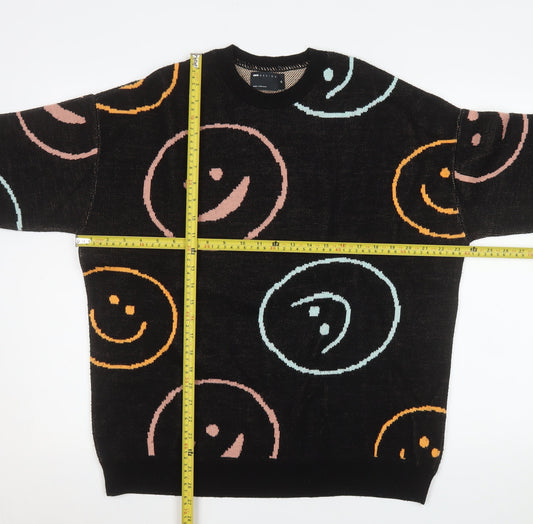 Mens UK Size XS ASOS DESIGN Black Pullover Jumper